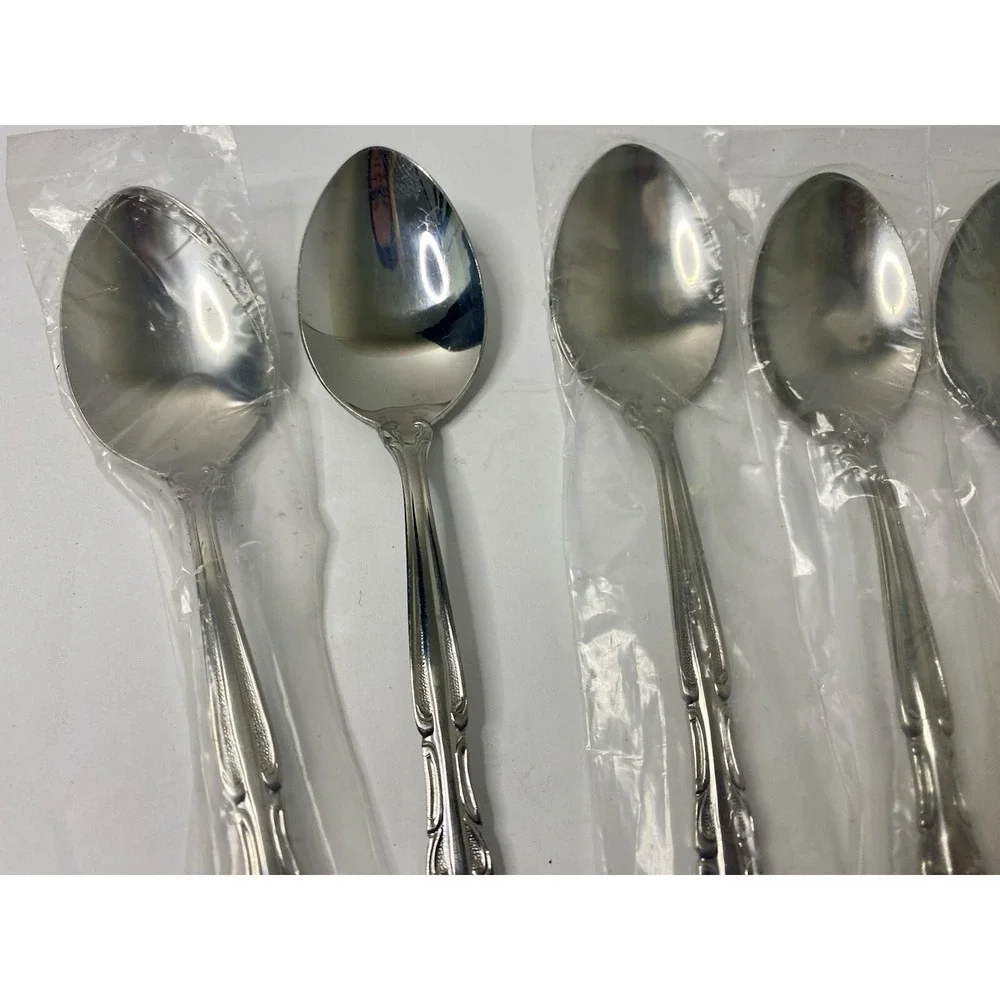 Stanley Roberts Rogers Co Auberge 5 Teaspoons 1 Sugar Spoon Flatware Stainless